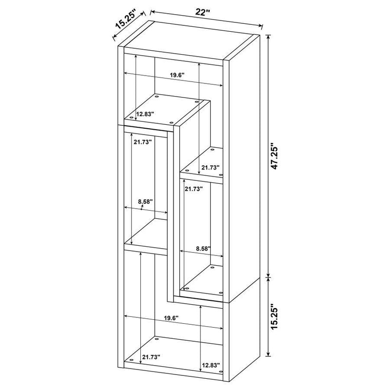 Velma - Convertible TV Console Bookcase