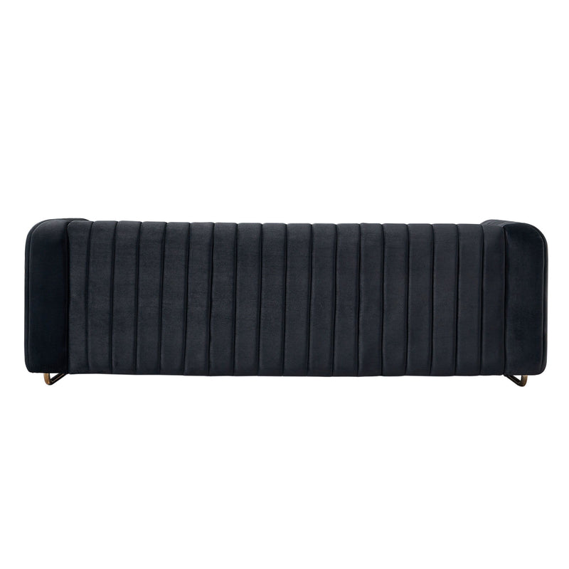 Contemporary Velvet Sofa Couch For Living Room