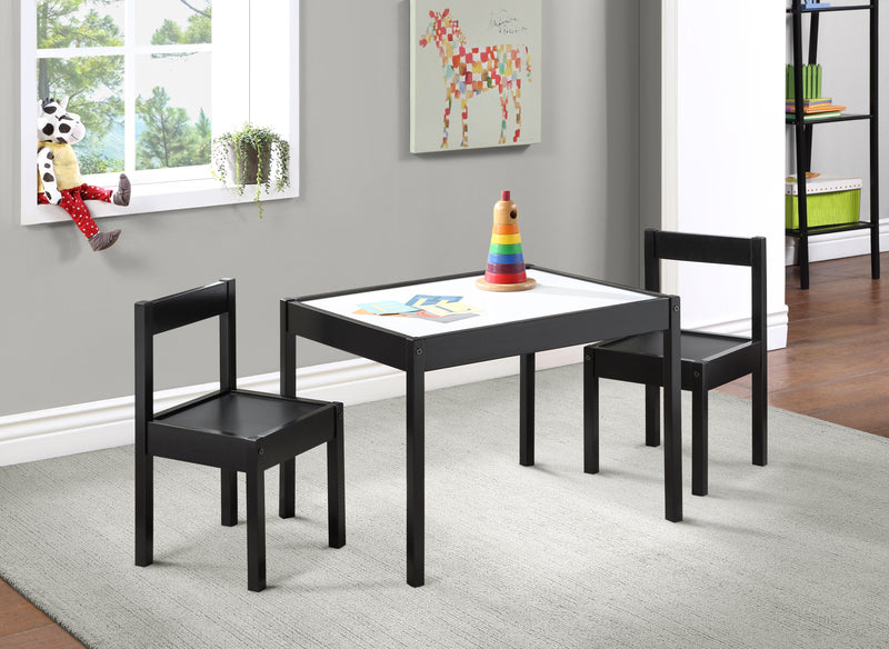 Gibson - 3-Piece Dry Erase Kids Table & Two Chair Set