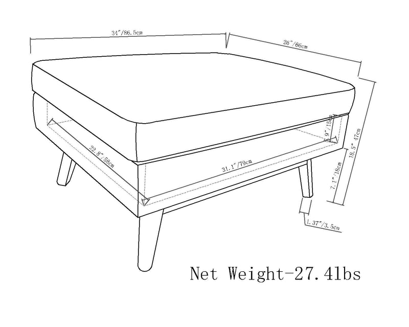 Owen - Coffee Table Storage Ottoman