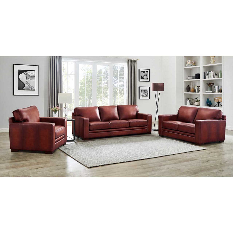 Dillon - Waxy Pull Up Leather Sofa - Mocha