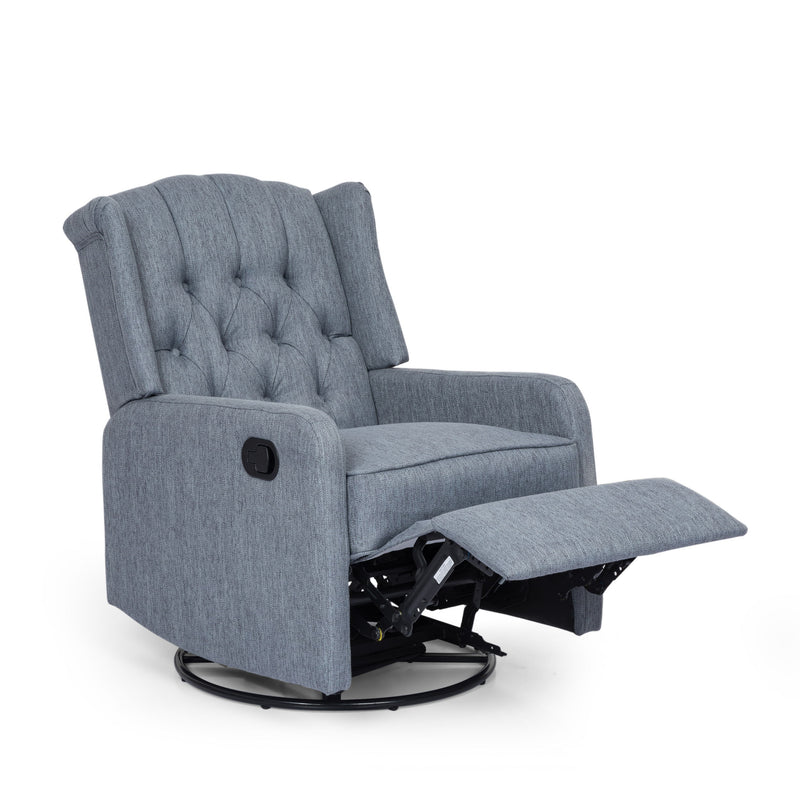 Classic Design, Manual Recliner Chair With 360 Degree Swivel