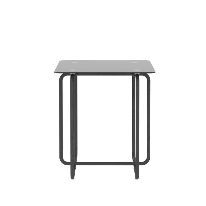 Modern Tempered Glass Coffee Table End Table Side Table For Living Room, Bedroom