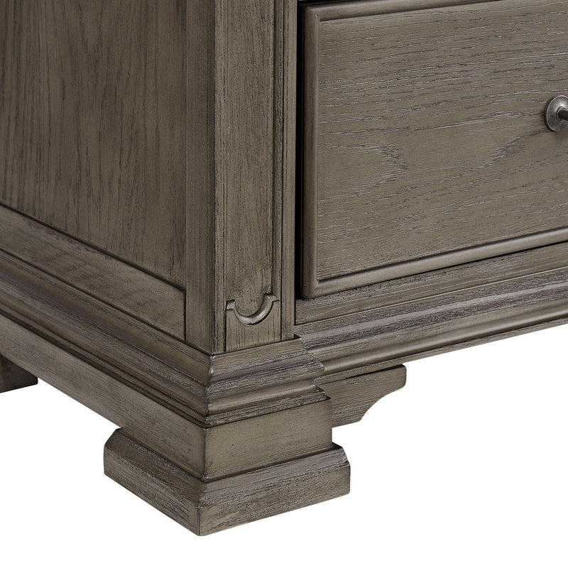 Kings Court - Dresser & Mirror - Gray