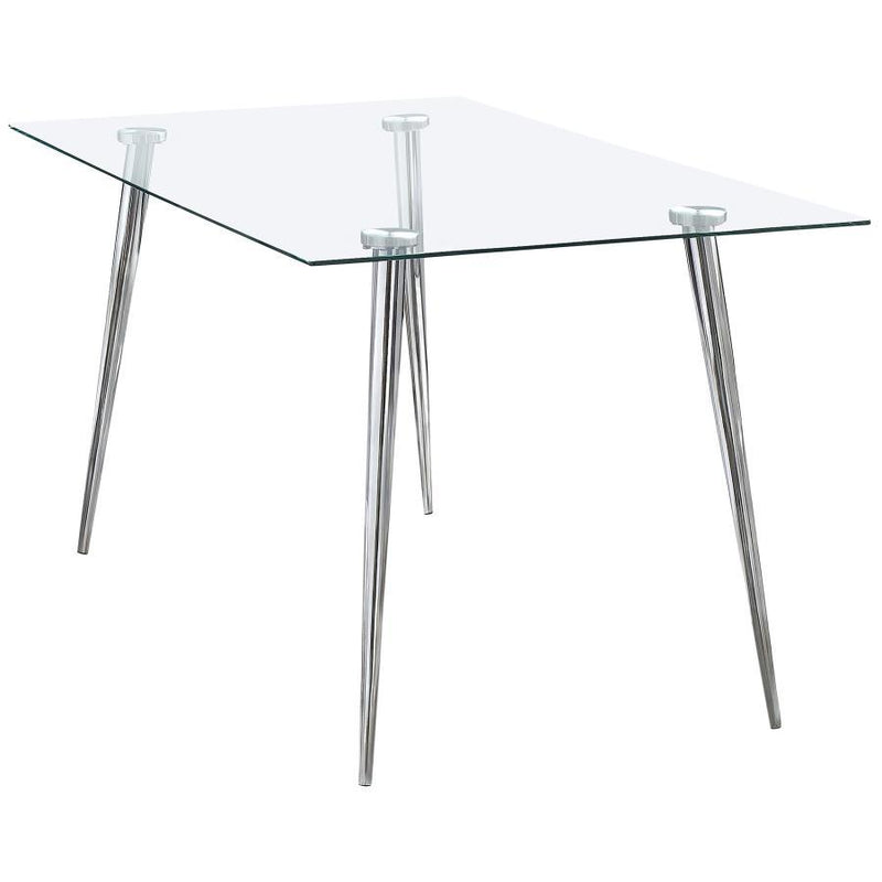 Gilman - Rectangle Glass Top Dining Table