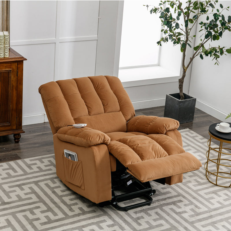 Massage Recliner Chair Electric Power Lift Recliner Chairs With Heat, Vibration, Side Pocket For Living Room Bedroom