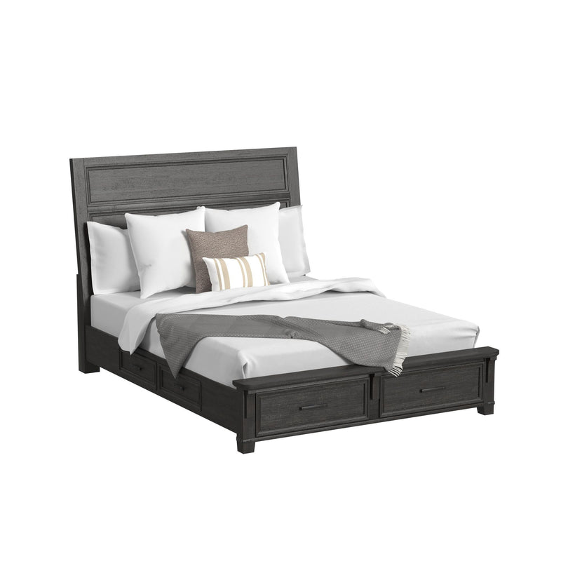 Colorado City - King Storage Bed - Charcoal