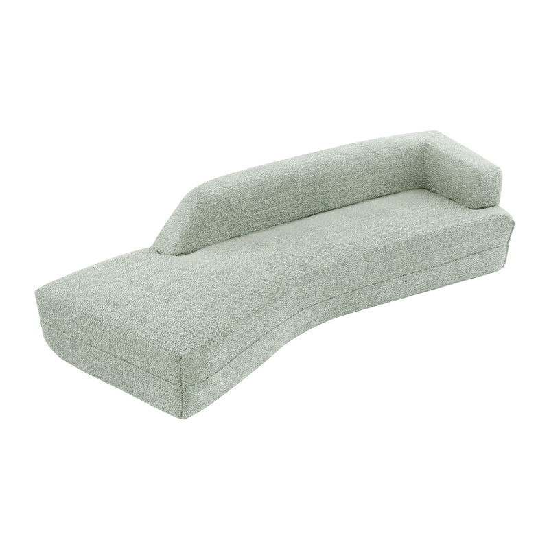 Curved Chaise Lounge Modern Indoor Sofa Couch For Living Room