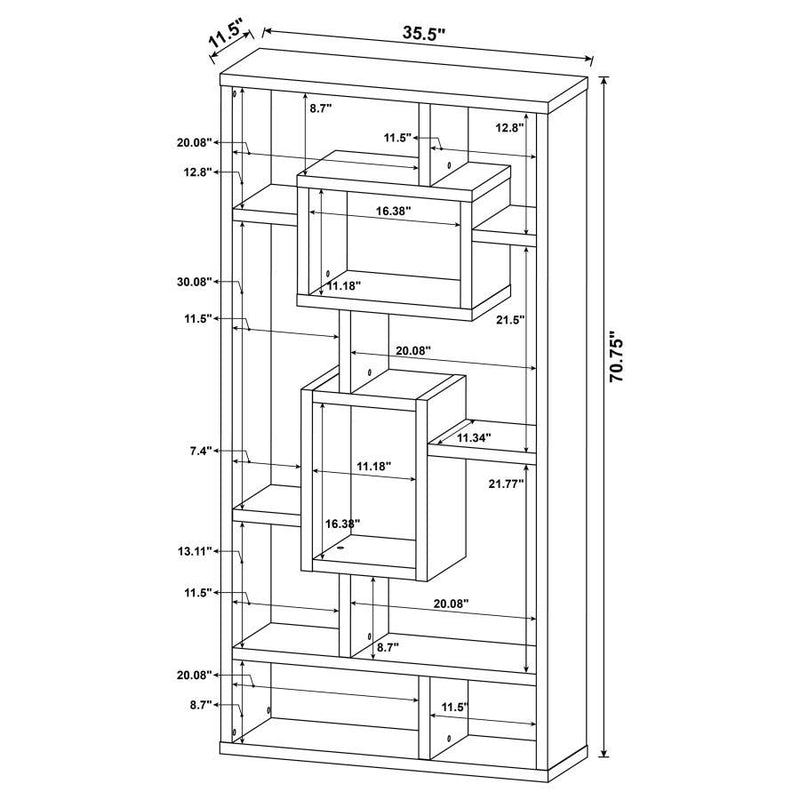 Howie - 8-Shelf Bookshelf