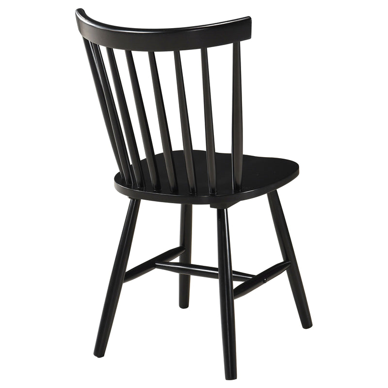 Hollyoak - Windsor Spindle Back Dining Side Chairs (Set Of 2) - Black