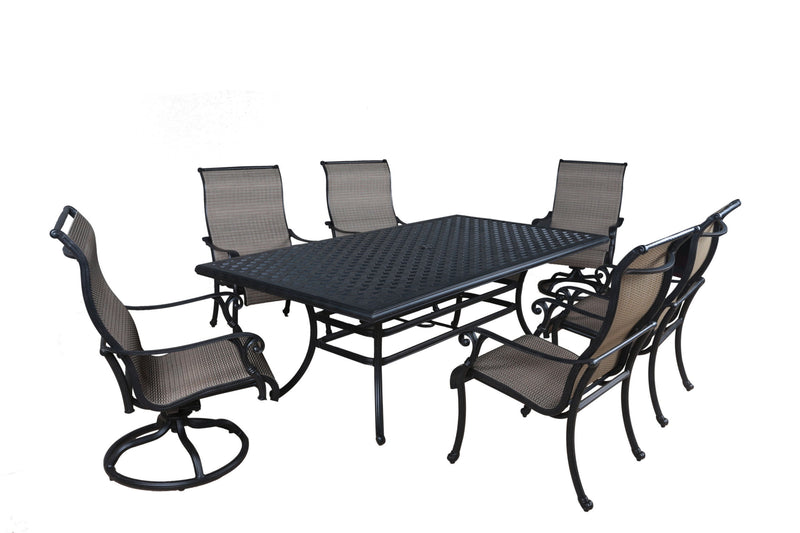 7 Piece Dining Set - Antique Bronze