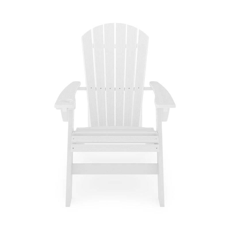 Adirondack Chair Sturdy HDPE Poly Lumber For Poolside, Patio, And Garden Relaxation