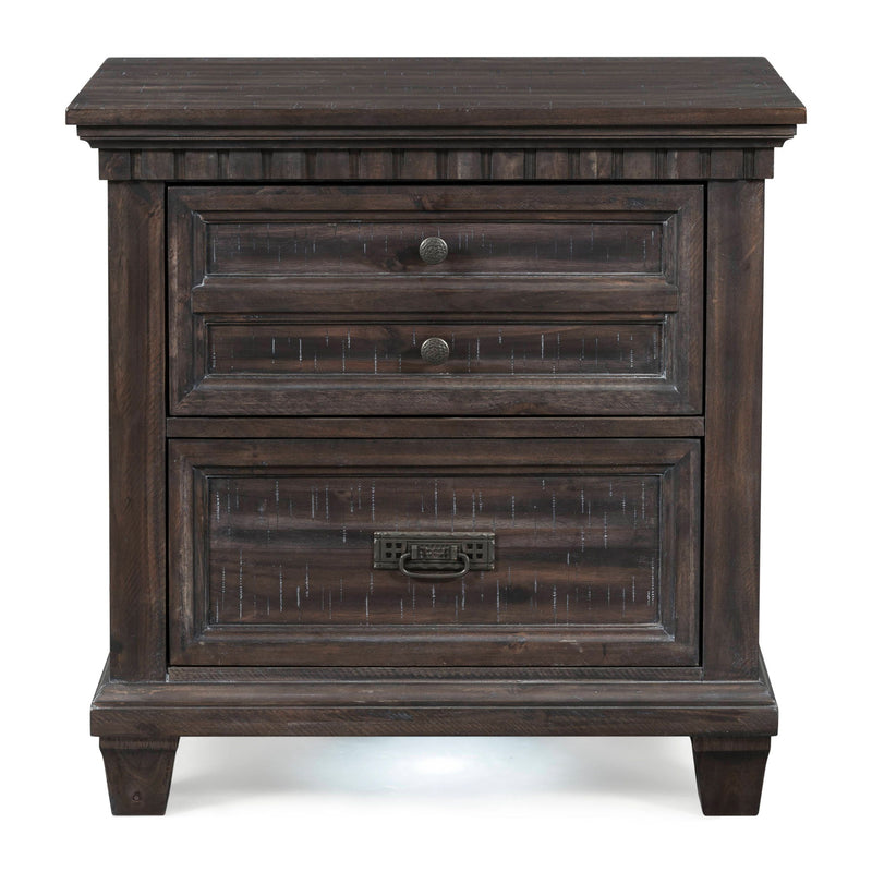 Morrison - Nightstand With Led Light - Smokey Walnut