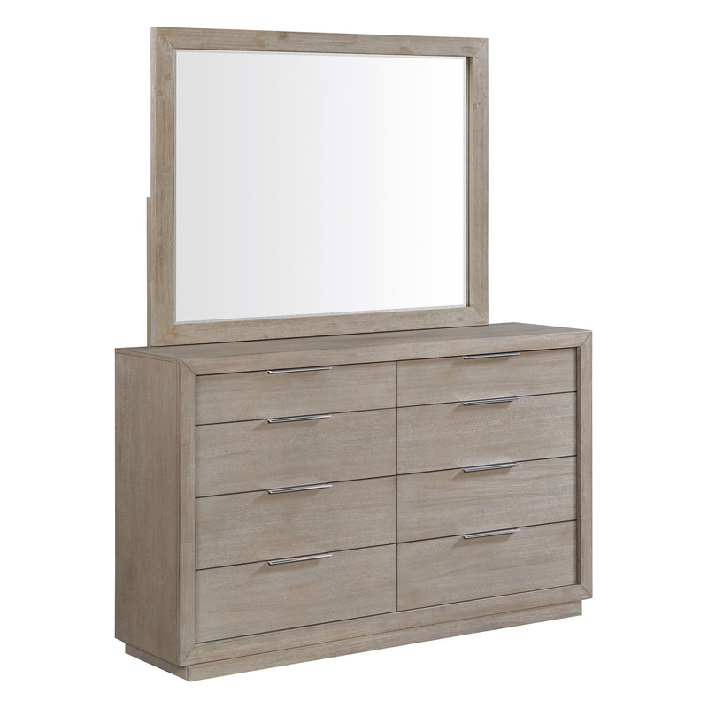 Arcadia - Dresser & Mirror Set - Grey