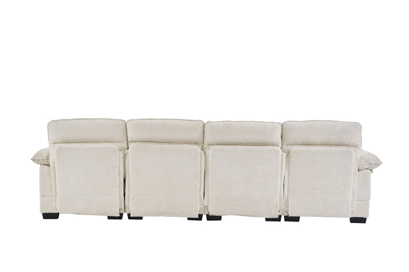 U-Shaped Profile Sofa, Including Two Single Seats And Two Chaise, Modular Sofa, Chenille Sofa