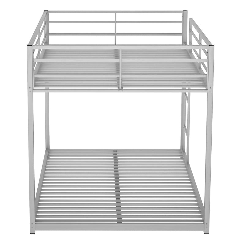 Kids Furniture - Metal Bunk Bed, Low Bunk Bed With Ladder