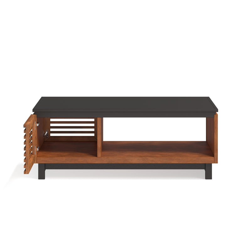 Graceland - 47" Coffee Table - Black With Bourbon