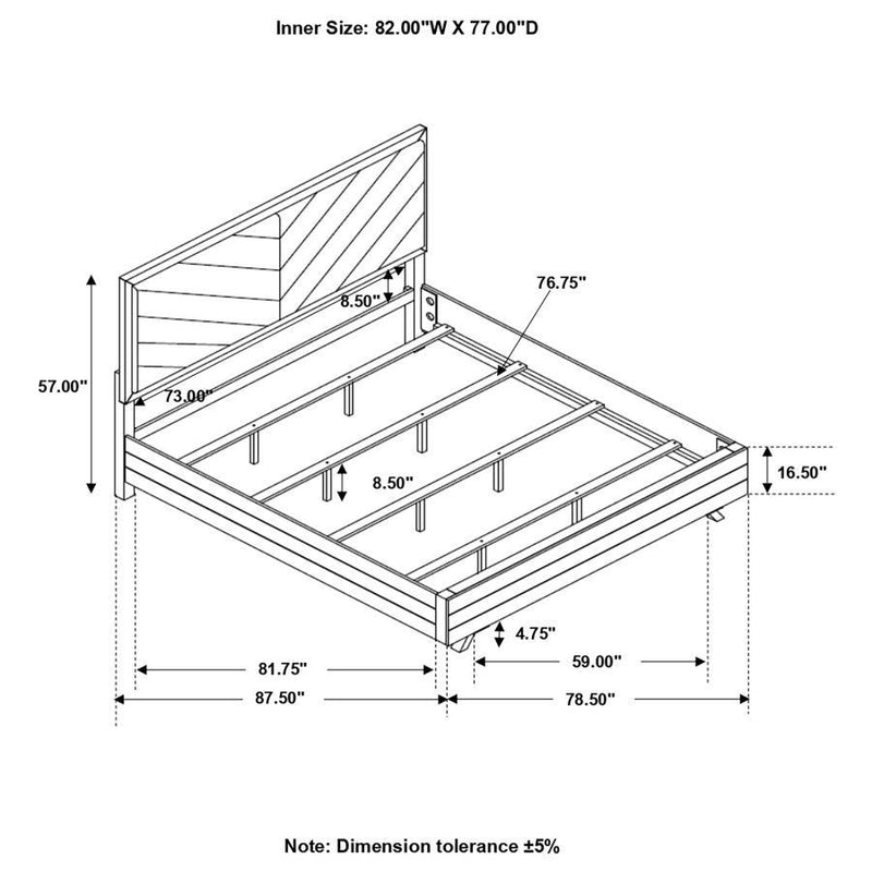 Taylor - Wood Panel Bed