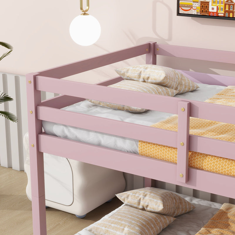 Twin Over Twin Floor Bunk Bed