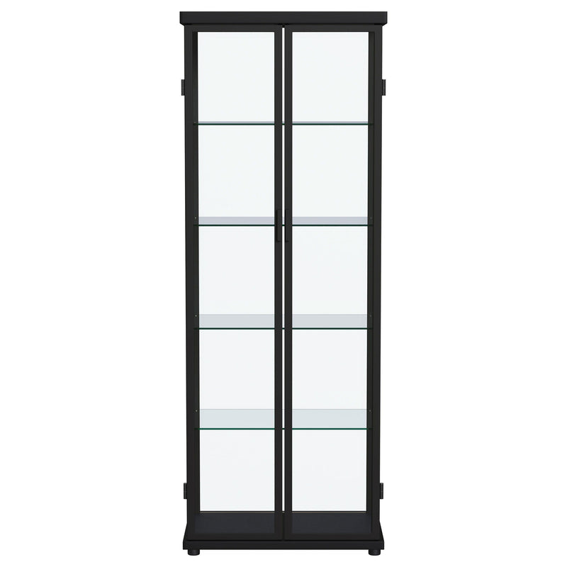 Aero - 5-Shelf Display Curio Cabinet With Led Lighting