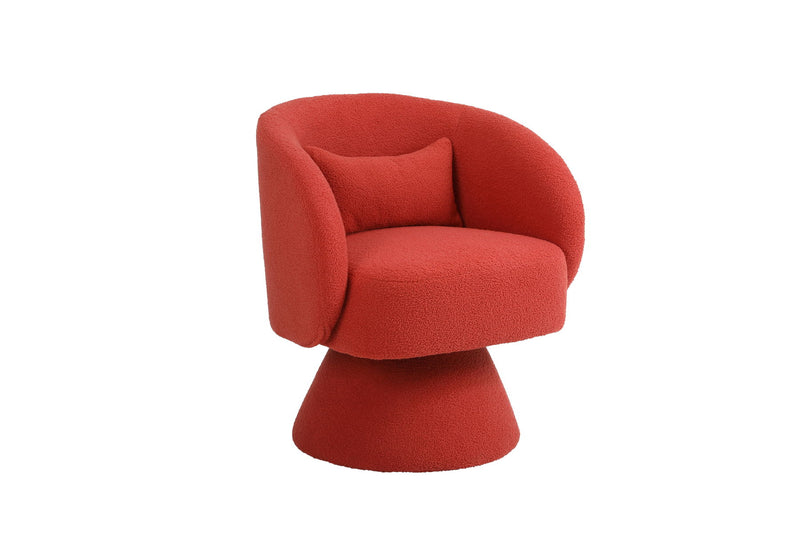 Swivel Accent Chair, Armchair Round Barrel Chair In Fabric For Living Room Bedroom