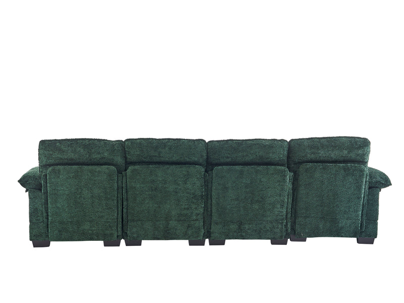 U-Shaped Profile Sofa, Including Two Single Seats And Two Chaise, Modular Sofa, Chenille Sofa