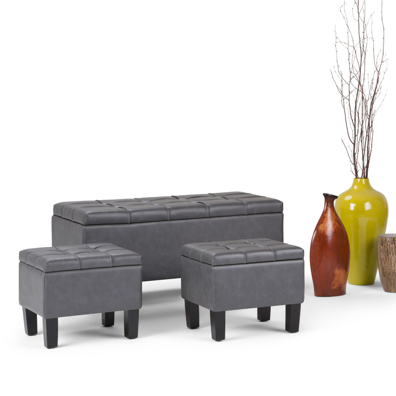 Dover - 3 Piece Storage Ottoman