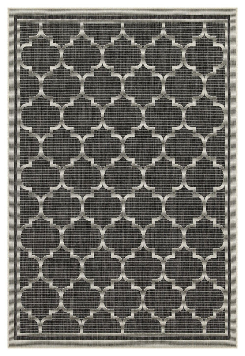 Sunshine - 2'7" X 7'3" Polypropylene Indoor / Outdoor Area Rug - Anthracite