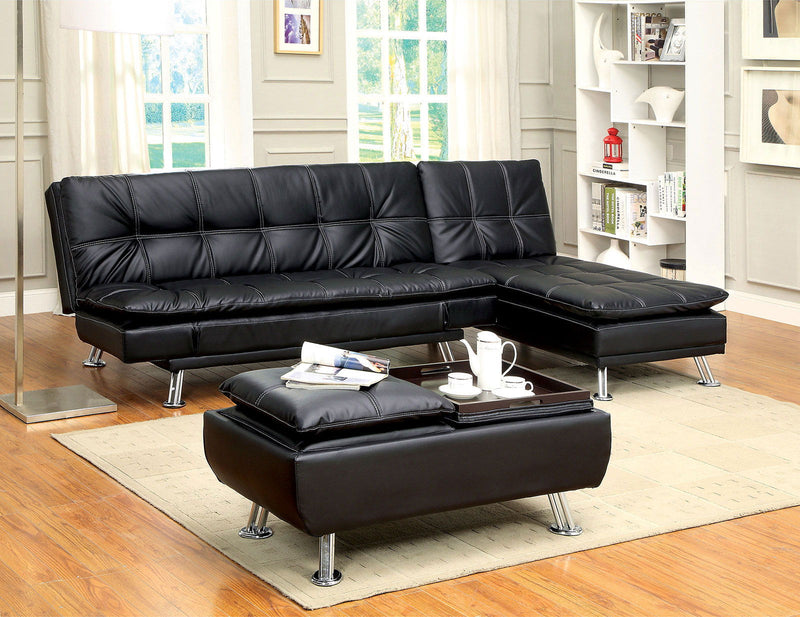 Hauser - Ottoman - Black