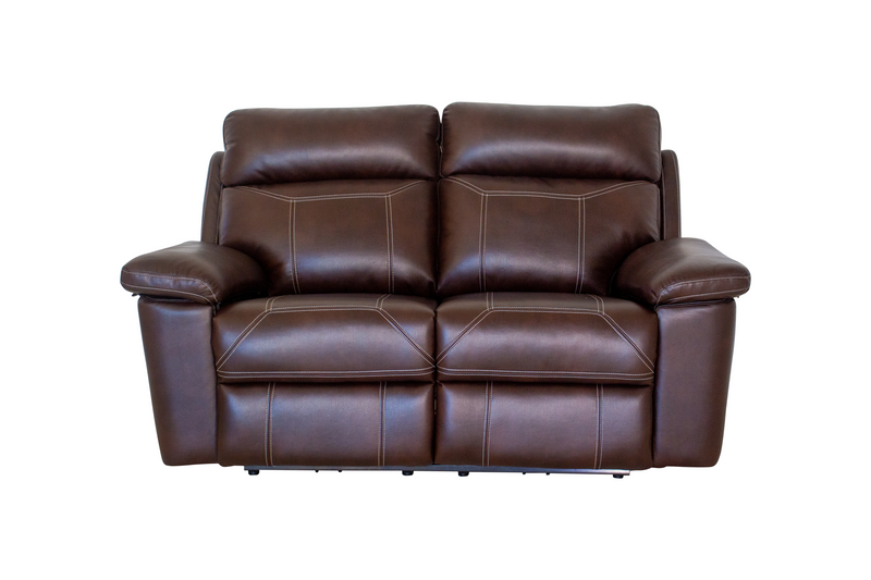 Sterling Power Brown Air Leather 2 Seater