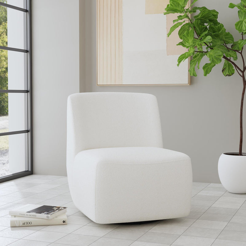 Nico - Swivel Chair - White