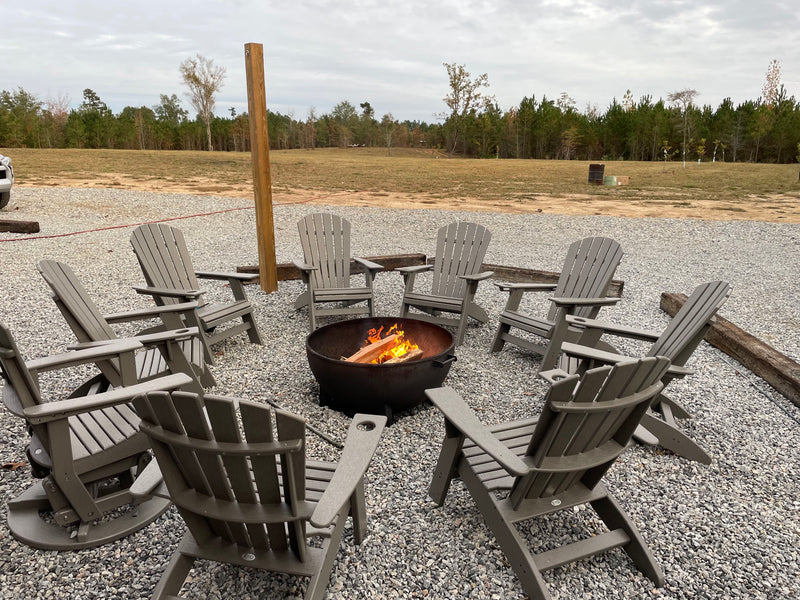 Adirondack Chair Sturdy HDPE Poly Lumber For Poolside, Patio, And Garden Relaxation