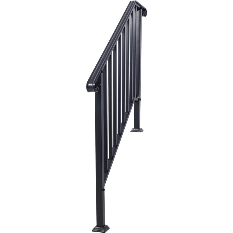 Handrails For Outdoor Steps, Fit 3 Or 4 Steps Outdoor Stair Railing, Picket