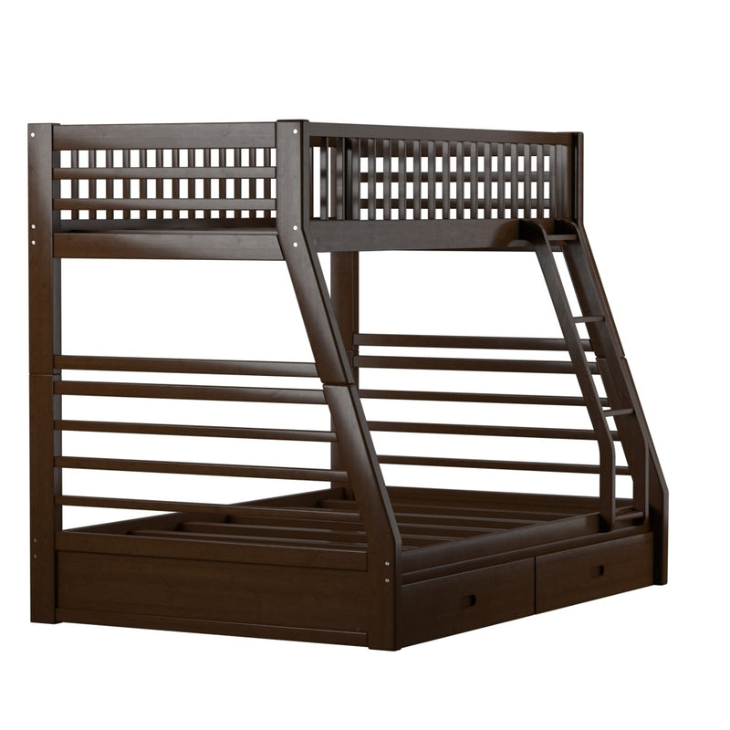 ACME Jason Twin/Full Bunk Bed, Espresso 02020W