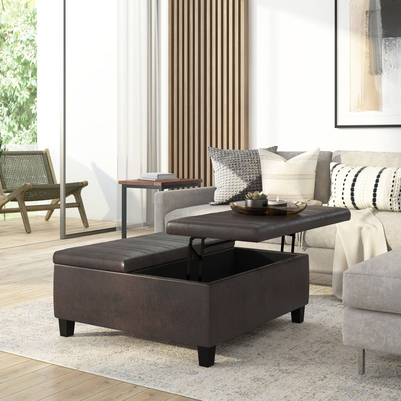 Ellis - Coffee Table Storage Ottoman