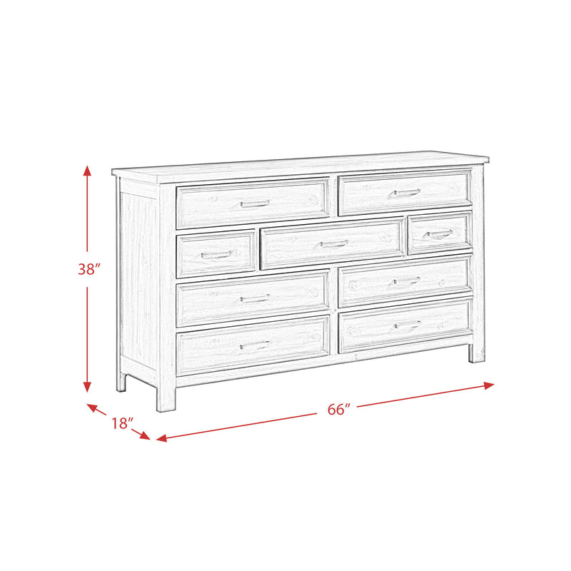 Sullivan - 9-Drawer Dresser - Drift Grey