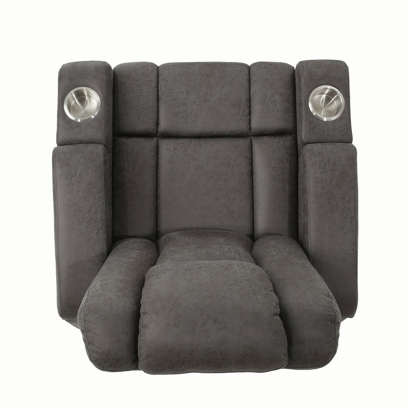 Wide Power Standard Recliner Chair With Arm Storage With USB