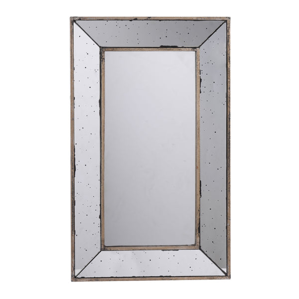 Traditional Rectangle Wall Mirror Or Decorative Tray - Silver