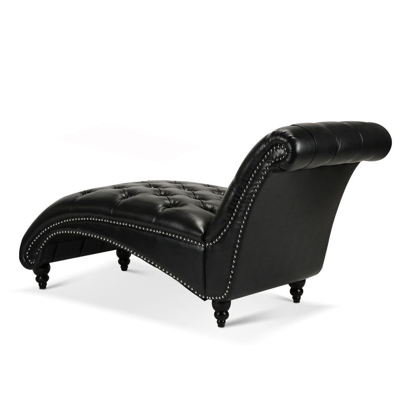 Tufted Armless Chaise Lounge