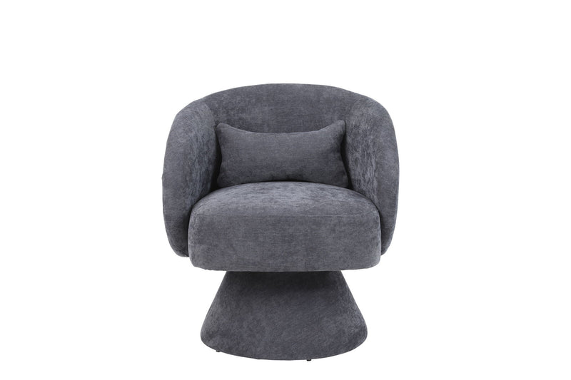 Swivel Accent Chair, Armchair Round Barrel Chair In Fabric For Living Room Bedroom