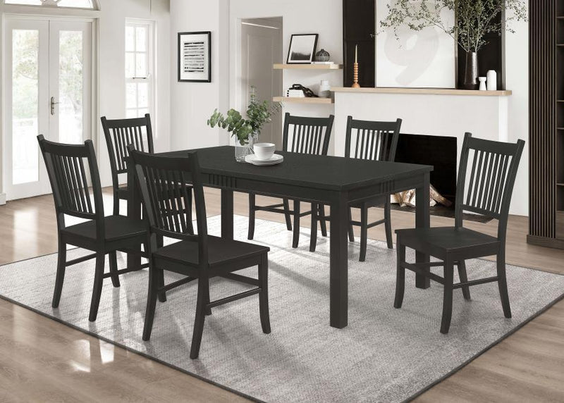 Marbrisa - Rectangular Dining Table - Matte Black