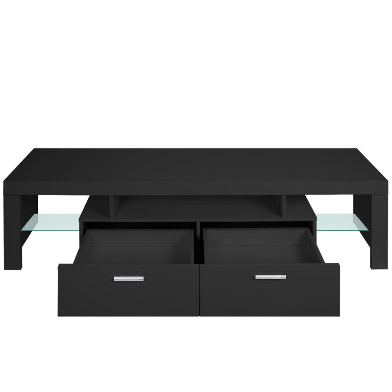 LED TV Stand Modern TV Stand With Storage Entertainment Center With Drawer TV Cabinet For Up To 75" For Gaming Living Room Bedroom