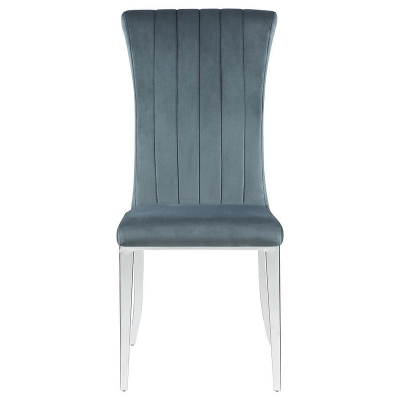 Beaufort - Upholstered Dining Side Chair (Set of 2) - Steel Gray