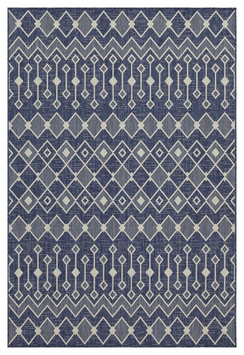 Sunshine - 2'7" X 7'3" Indoor / Outdoor, Polypropylene Area Rug - Blue