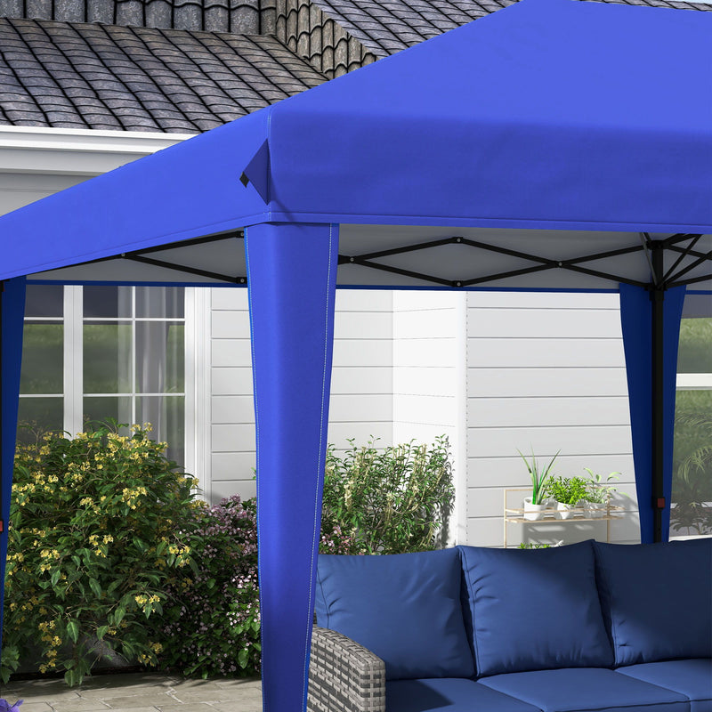 Outsunny - 10' x 19.2' Pop Up Canopy Tent, Heavy Duty Tent For Parties, Outdoor Instant Gazebo Sun Shade Shelter With Carry Bag For Catering, Events, Wedding, Backyard Bbq