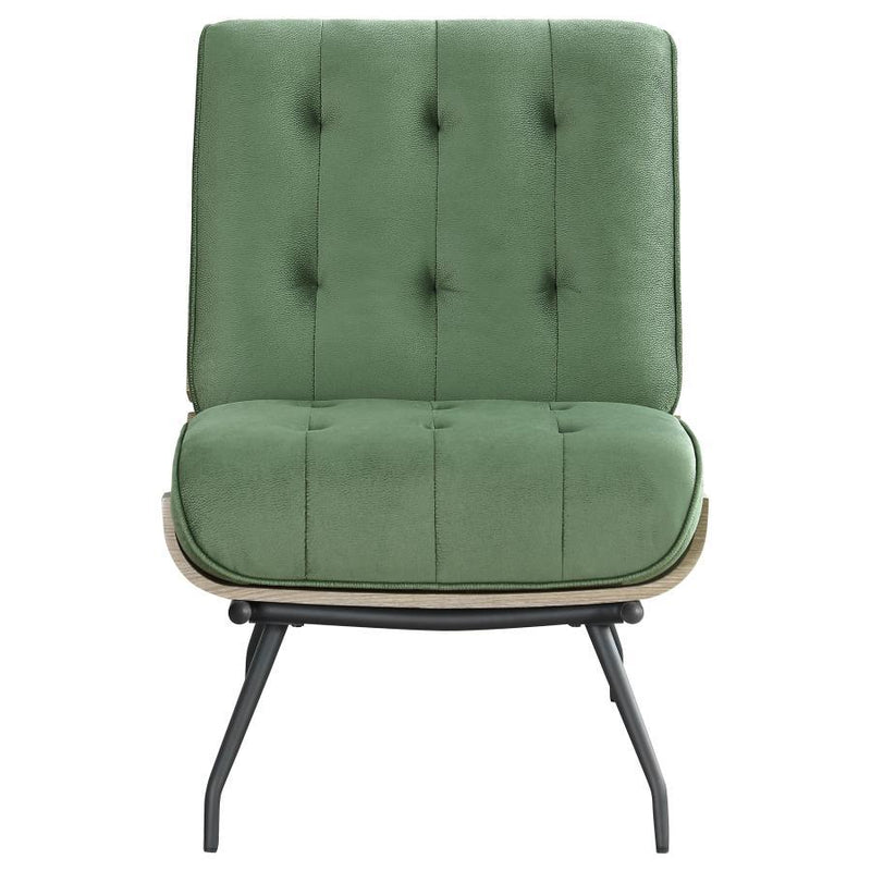 Aloma - Upholstered Tufted Armless Accent Chair