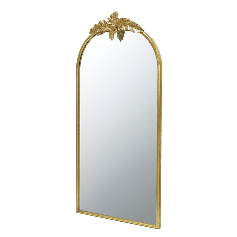 Arched Wall Mirror With Metal Frame, Wall Mirror For Living Room, Bedroom Hallway