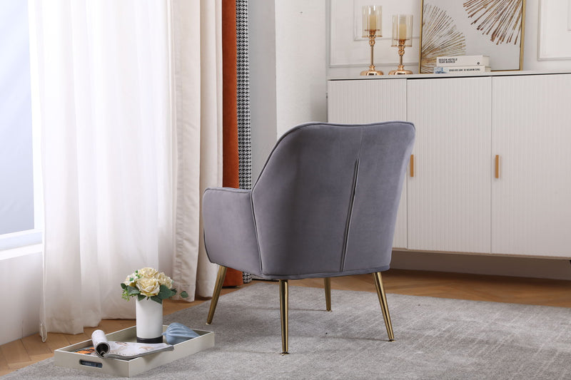 Modern Mid-Century Chair Linen Sherpa Armchair For Living Room Bedroom Office