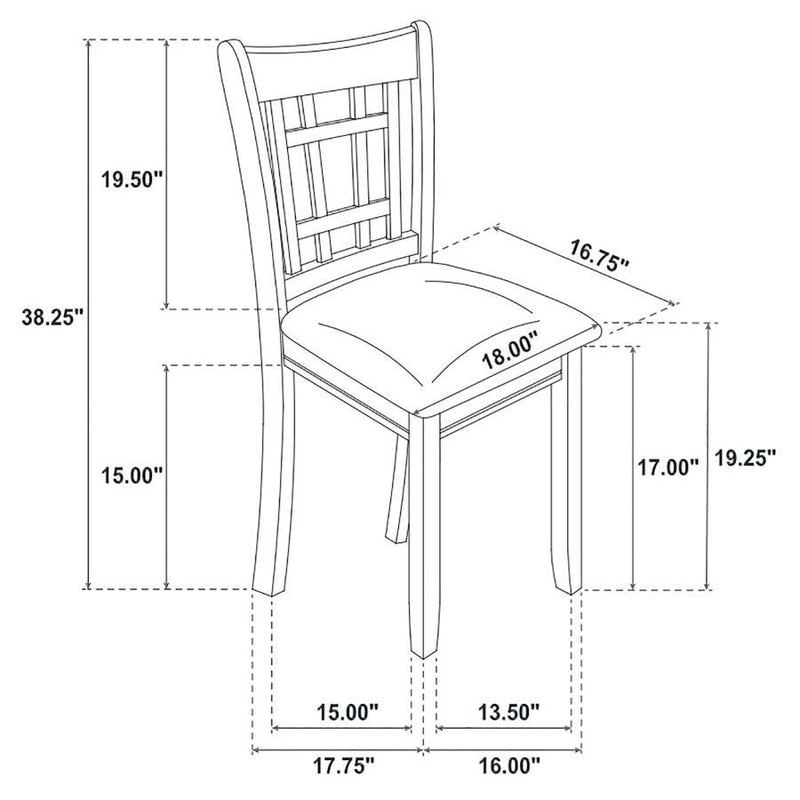 Lavon - 5-Piece Oval Extension Leaf Dining Set