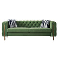 Chesterfield - Modern Tufted Velvet Living Room Sofa, 84.25''W Couch